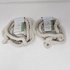 Floral Garden Nautical Rope Cotton 6.8ft. (13mm) Crafts LOT‎ OF 2 Beige Wedding